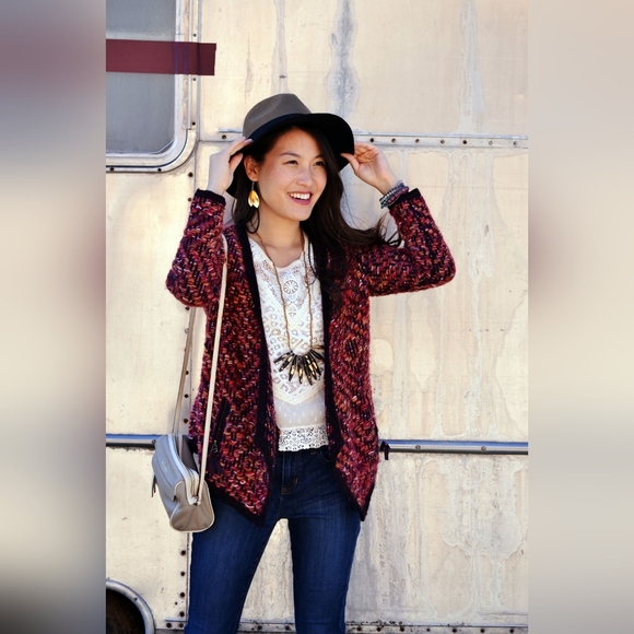 Anthropologie Sweaters - Anthropologie Keavy Jacquard Jacket  by MOTH